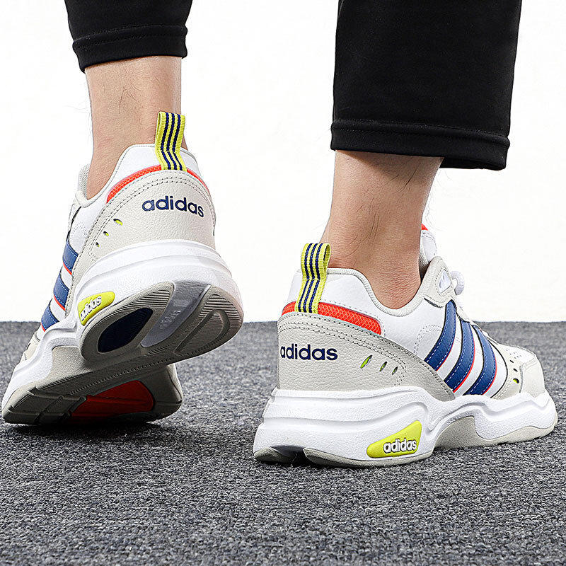 阿迪达斯2021新款经典三条纹跑步鞋 微能量运动跑步鞋
