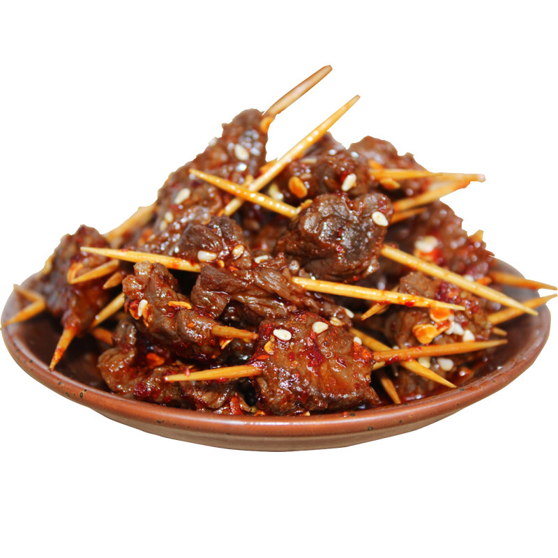恰味道香辣牙签牛肉 湖南地方特产美食牛肉粒卤味小吃零食180g/袋,淘宝优惠券,粉丝福利购,淘宝优惠卷