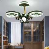 Самолет для детской комнаты для мальчиков для спальни, вертолет, креативный вентилятор, потолочный светильник, дистанционное управление