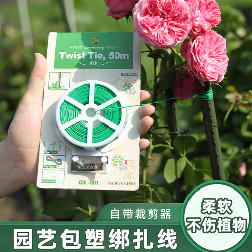 植物固定园艺扎线捆扎器铁丝扎带花支架支撑绑扎支架花架绑花架子 - 图0