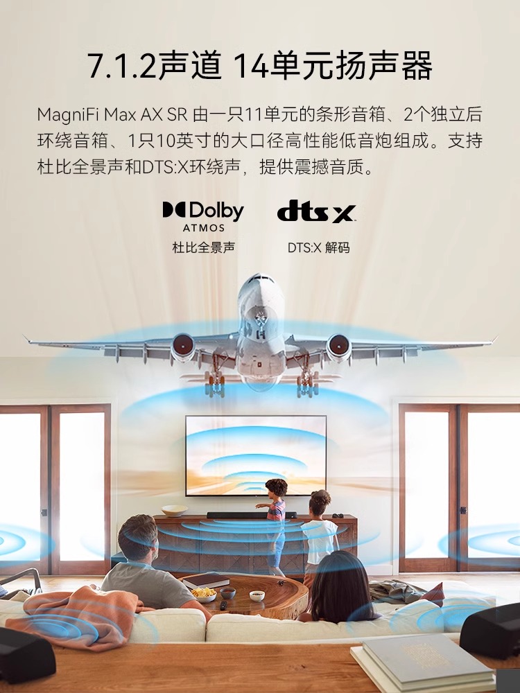 Polkaudio/普乐之声 MAGMAX AX SR 7.1.2家庭影院回音壁音响 - 图0