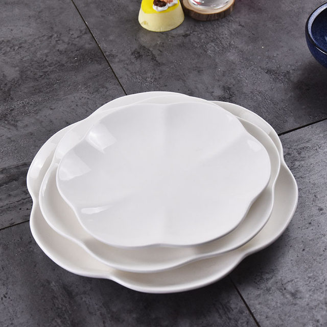 Creative ceramics for pure white irregular restaurants and hotels