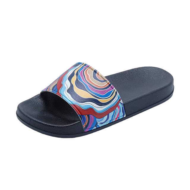Summer Korean style graffiti slip-on large size anti-slip slippers