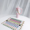 Hand-woven sports water bottle portable rope convenient daisy