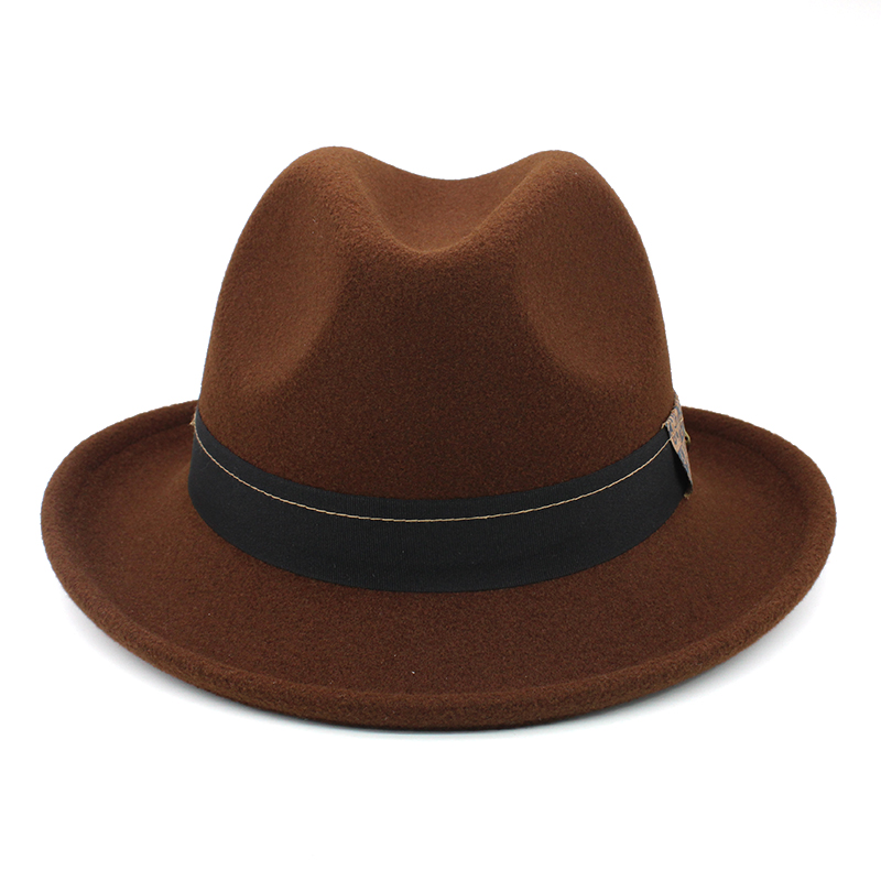 春秋冬季男女保暖卷边毛呢小礼帽欧美英伦经典复古翘檐爵士帽子,淘宝优惠券,粉丝福利购,淘宝优惠卷