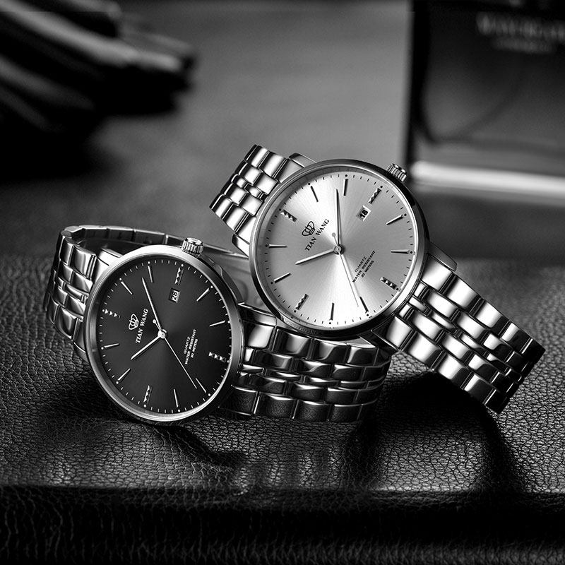 男女士钢带沧海系列新品定制天王表 天王壹寸金国产腕表