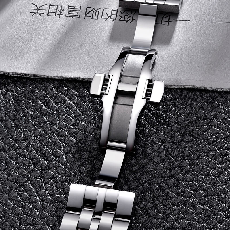 【双11预售】天王男商务双日历机械表 天王壹寸金国产腕表