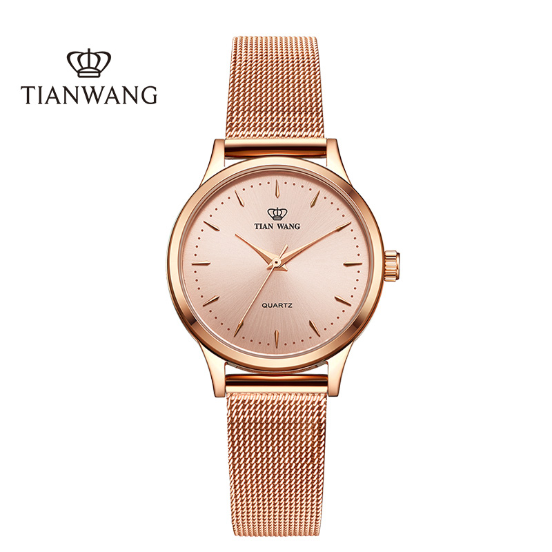 天王女士时尚防水名牌新品石英表 天王半小时国产腕表