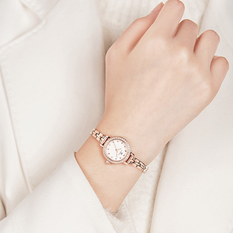 天王女士新品轻奢满天星23mm石英表 天王半小时国产腕表