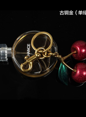 新款红色樱桃女包挂件钥匙扣配件