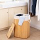 ໄມ້ໄຜ່ folding iron rings dirty clothes bucket storage bucket