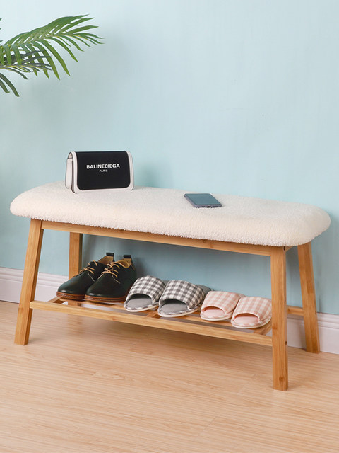 Nanzhu Soft Stool Surface Shoe Changing Stool Rectangular ຮ້ານເສື້ອຜ້າ
