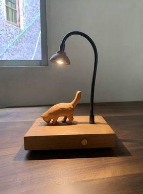 实木夜灯原创可爱礼物装饰摆件