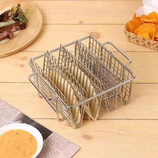 不锈钢夹子食品夹Taco Holder 餐厅塔可薄饼架春卷架墨西哥煎饼架,淘宝优惠券,粉丝福利购,淘宝优惠卷