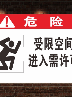 有限空间安全告知牌风险点贴纸