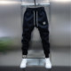 Trendy new autumn and winter velvet embroidered men's casual pants
