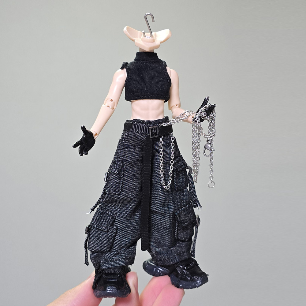 12分阿巳3.0北冥体修罗丸重工机能娃衣bjd素体裤子阔腿长裤工装裤,淘宝优惠券,粉丝福利购,淘宝优惠卷