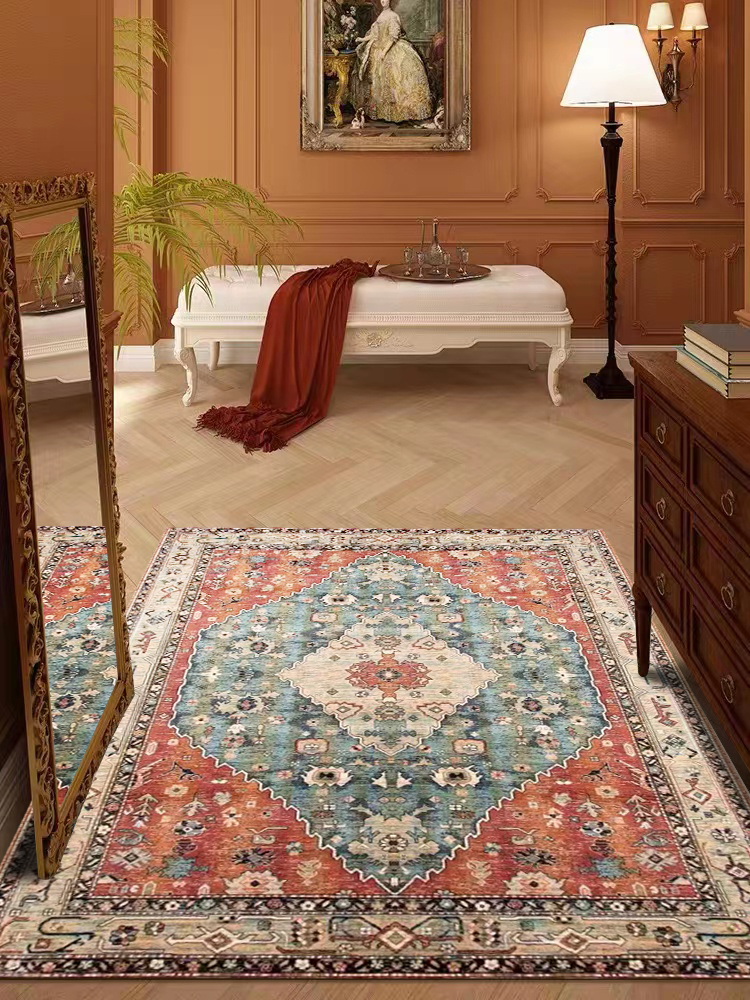 美式复古皮革入户门垫红色民族风PVC进门地垫防滑玄关脚垫 可裁剪,淘宝优惠券,粉丝福利购,淘宝优惠卷