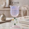 ECHO high-looking color ring glass red wine glass