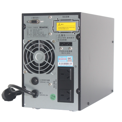 山特UPS不间断电源C1KS延时备用8小时1KVA 800W稳压外配电池100AH - 图2