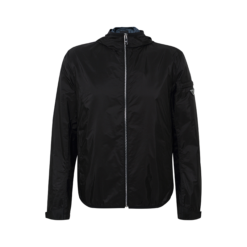 prada /普拉达薄款连帽空调衫夹克 邦琦国际夹克