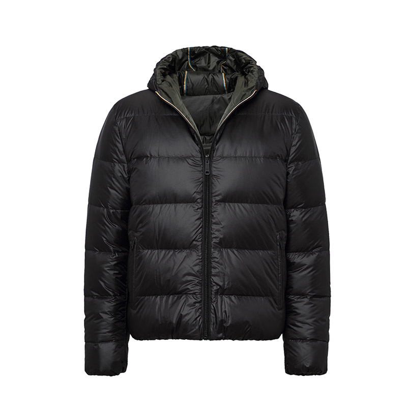 prada /普拉达连帽男装保暖白鹅绒 邦琦国际羽绒服