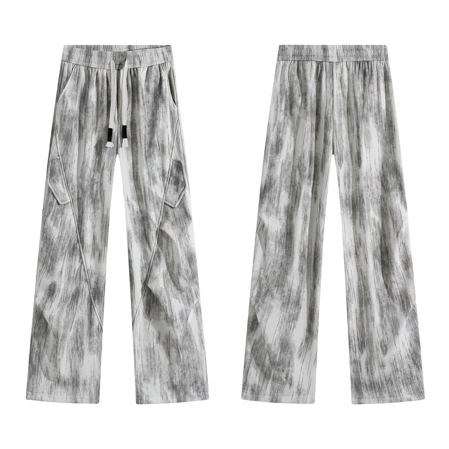 扎染重磅卫裤男款冬季美式青少年宽松直筒工装裤男士阔腿休闲裤子,淘宝优惠券,粉丝福利购,淘宝优惠卷