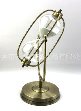 欧式旋转沙漏计时器书房摆件