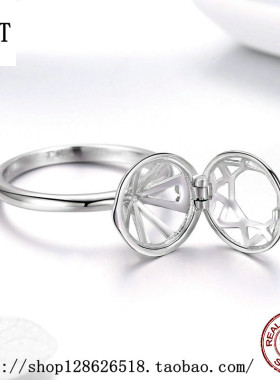 纯银红色爱情欧美风戒指