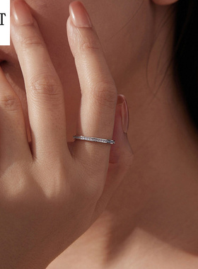 新款简约蓝色星光澳宝戒指女叠戴