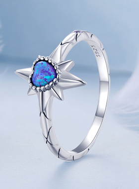 原创纯银开口金色欧美风戒指