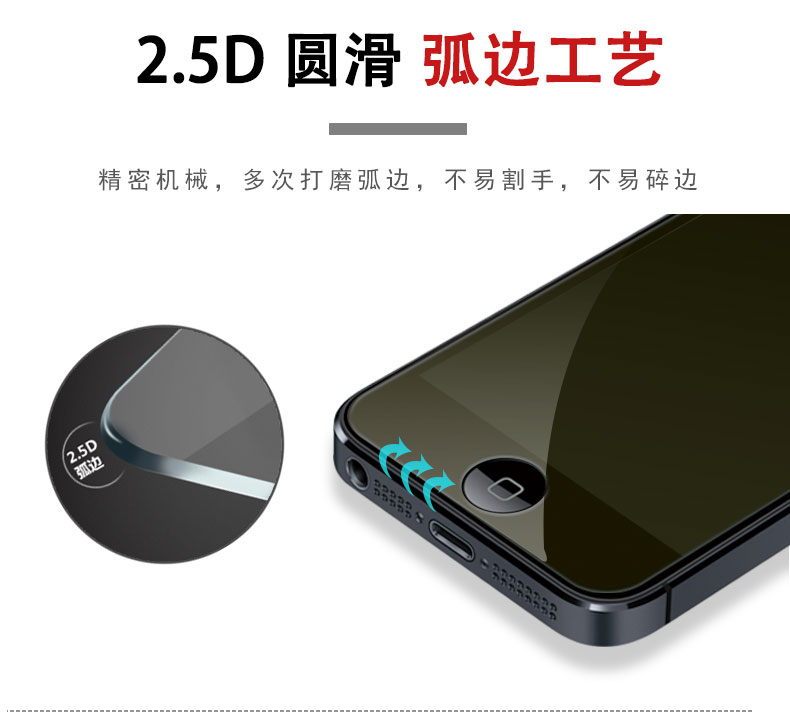 iphonese钢化膜一代苹果se手机贴膜第一代se1代屏保iPhone1老款5s全屏ip老5se旧款es蓝光i4寸5 s壳a1530后e贴 - 图2