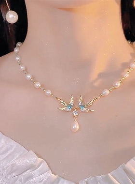 喜鹊喜事连连淡水珍珠春夏项链