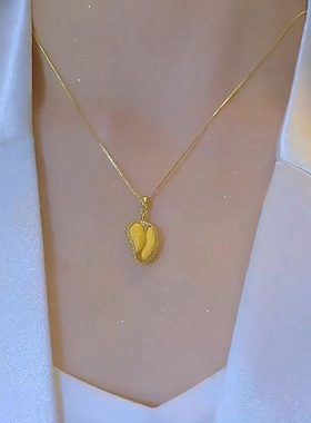 钛钢项链轻奢设计师款榴莲项链女