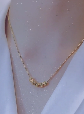 K金豆豆项链锁骨链女拍下立减5元