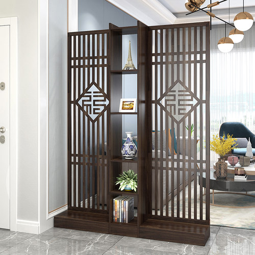 现代中式屏风隔断客厅简约装饰墙小户型进门口入户家用遮挡新玄关 - 图2