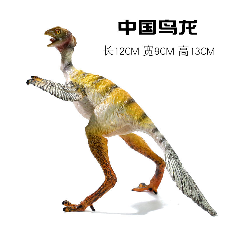 仿真侏罗纪恐龙世界始祖鸟中国鸟龙白垩纪实心模型男孩儿童玩具 - 图0
