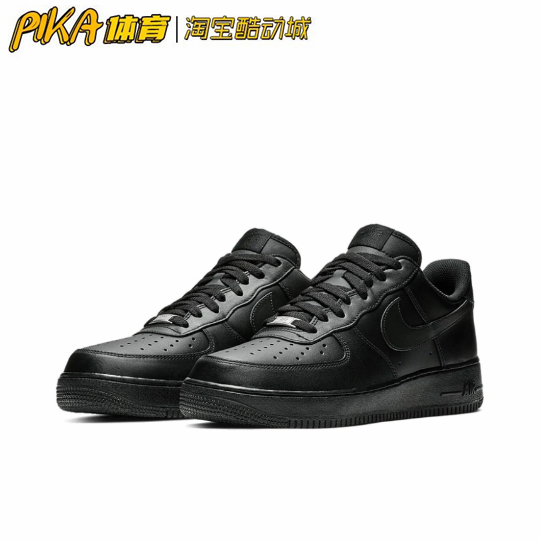 Nike Air Force 1 空军一号 黑武士复古潮流休闲鞋 CW2288-001 KY - 图0