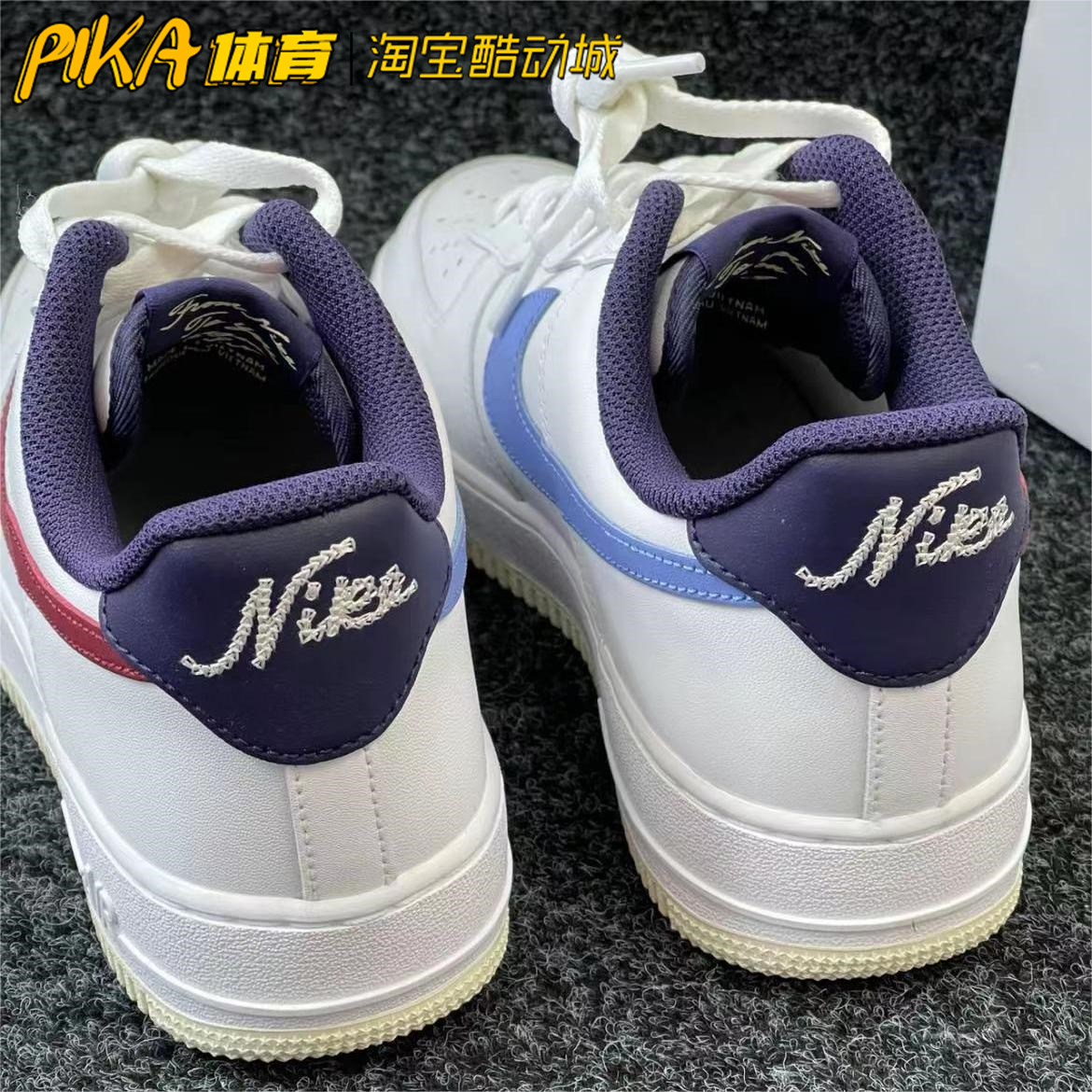 Nike Air Force 1 空军一号 鸳鸯白红色 防滑耐磨板鞋 FV8105-161 - 图2