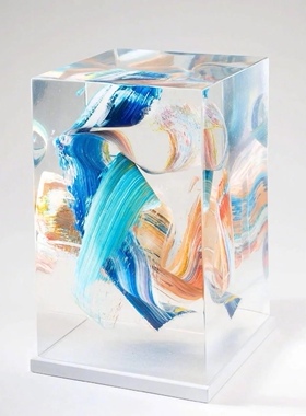 现代简约亚克力装饰摆件样板间客厅玄关电视柜桌面软装艺术摆件