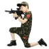Trẻ em Ngụy trang Chàng trai Commando Set Trẻ em Mẫu giáo Khiêu vũ Quân đội Show Trang phục Mùa hè - Trang phục đồ bé trai Trang phục