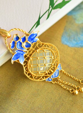 新中式复古风汉服配饰玉挂件