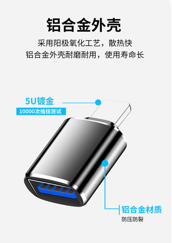 适用于尼康D7000 D7100 D7200 D3500 D5600相机读卡器+手机转接头 - 图1