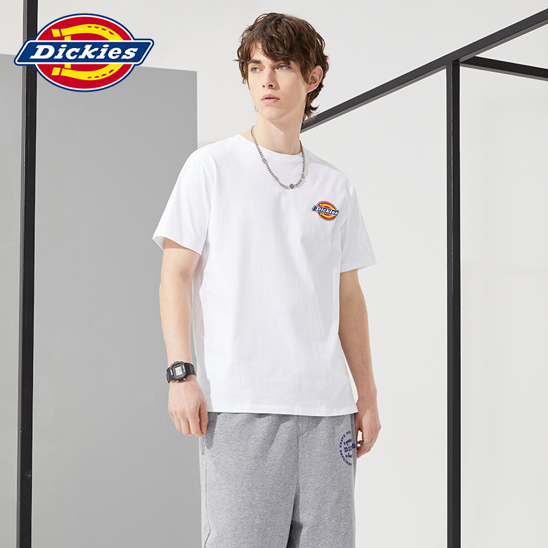 Dickies基本款光板短袖T恤男式2024春夏季新品全棉短T情侣款8905