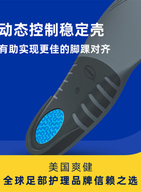 扁平足低足弓适用~美国进口鞋垫