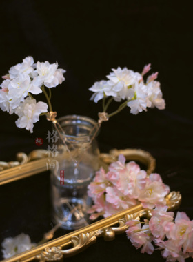 格格间绢花发簪春日樱花发饰