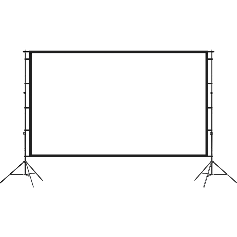户外简易支架投影幕布老式电影布便携可折叠4K投影仪屏幕抗光露营