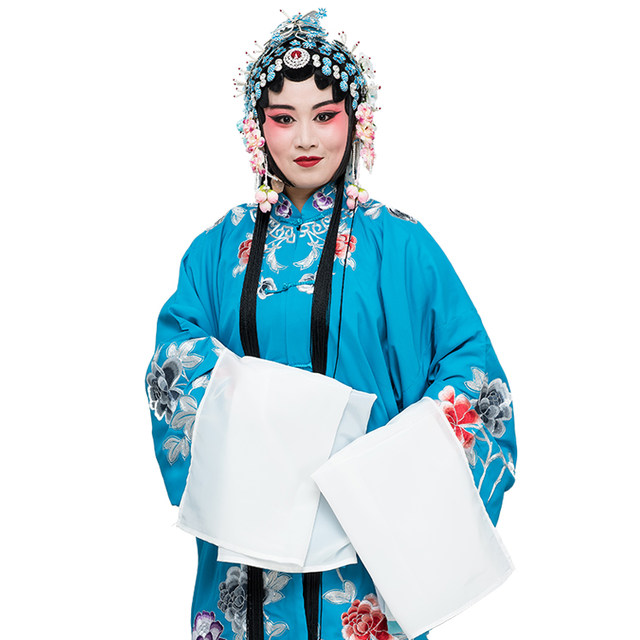 Opera folds stage performance Yue Opera Hua Dan Qing Yi