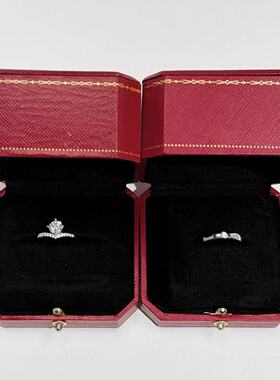 莫桑石戒指 仿真婚戒对戒求婚结婚奢华男女高级交换仪式情侣戒指