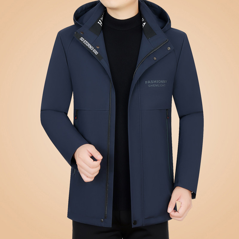 啄木鸟男士派克服2025冬季新款休闲男中年可脱卸内胆加厚皮草外套,淘宝优惠券,粉丝福利购,淘宝优惠卷